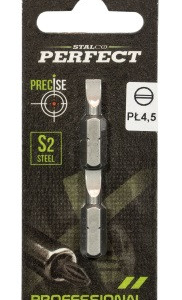 Bite 1/4" - blister plat 0,8x5,0x25mm (2 buc) STALCO PERFECT S-66388