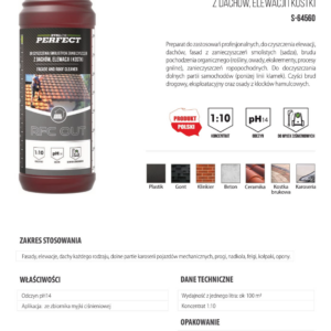 Detergent universal pentru acoperisuri, fatade si pavaj 1 L STALCO PERFECT S-64560