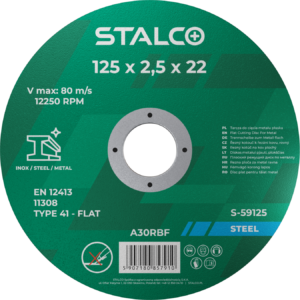 Disc de tăiere metal plat 115mmx1.0 STALCO S-59015