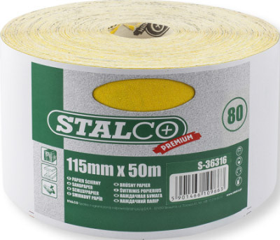 Hârtie șmirghel în rolă 115mmx50m gr.100 STALCO S-36317